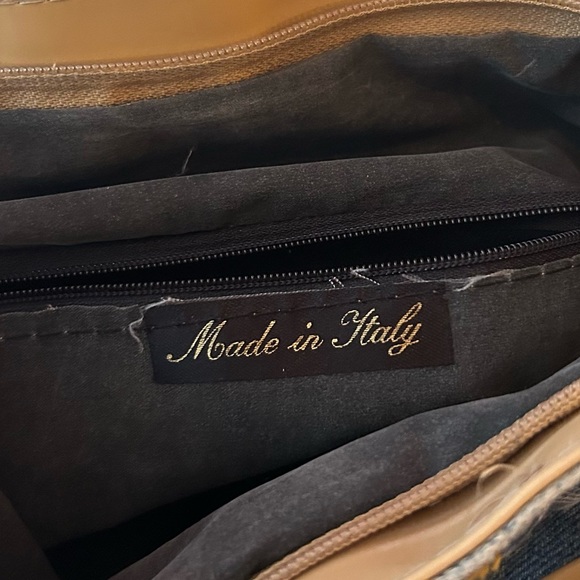 y2k made in italy lee jeans denim flower purse - Picture 7 of 8